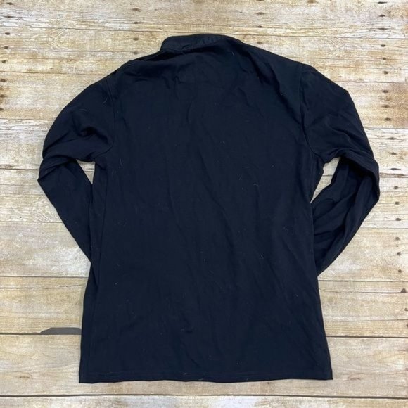 Porsche Design Lufthansa Van Laack MENS SHIRT Banded Henley Collar in Bl… - Picture 5 of 5